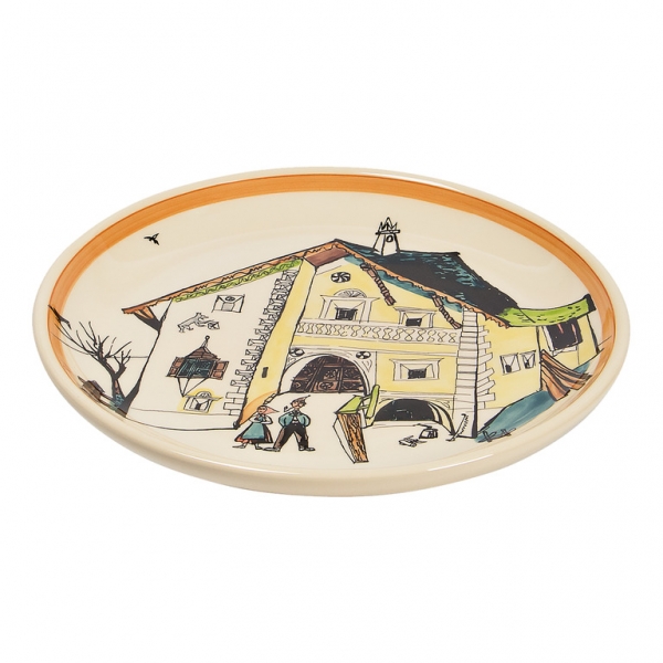 Teller Ursli Haus mit Eltern 21 cm | BOX